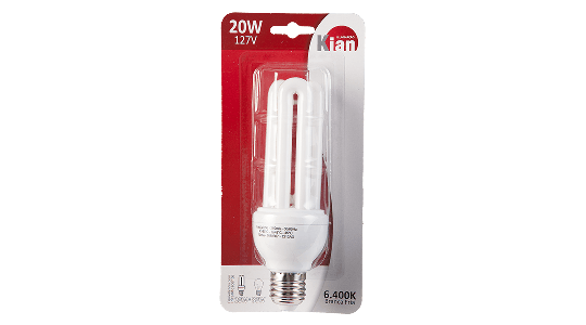 Lampada Eletronica Compacta - E27 - 20W - 127V