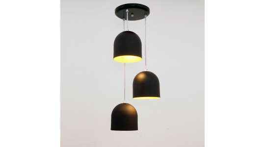 Pendente Sevilha 3L - Preto - Auremar