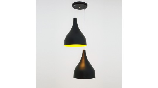 Pendente Ibiza Grande 2L - Preto - Auremar