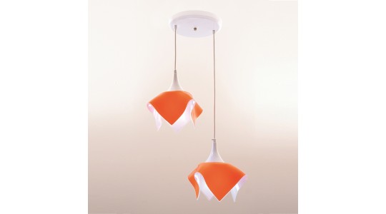 Pendente Duplo Color - Laranja - Auremar