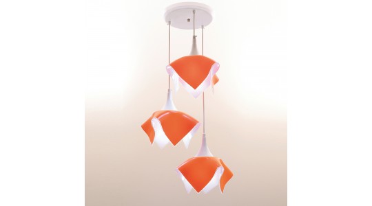Pendente Triplo Color - Laranja - Auremar