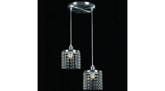Pendente Dakota - Inox - P/ 2 Lâmpadas -  Auremar